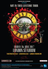 Guns 'N' Roses Not in this Lifetime 2017 World Tour